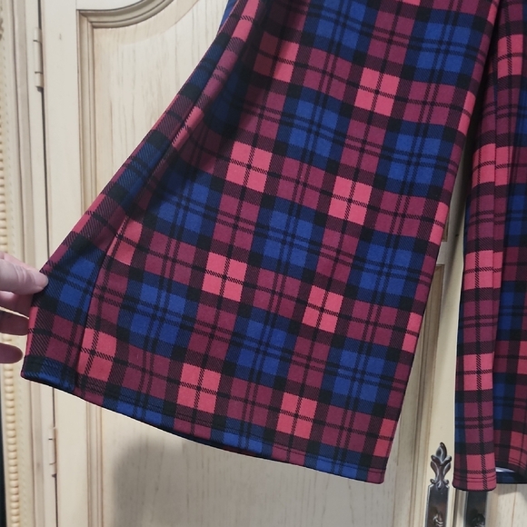 Azules Checkered Red and Blue Pants - Picture 2 of 6